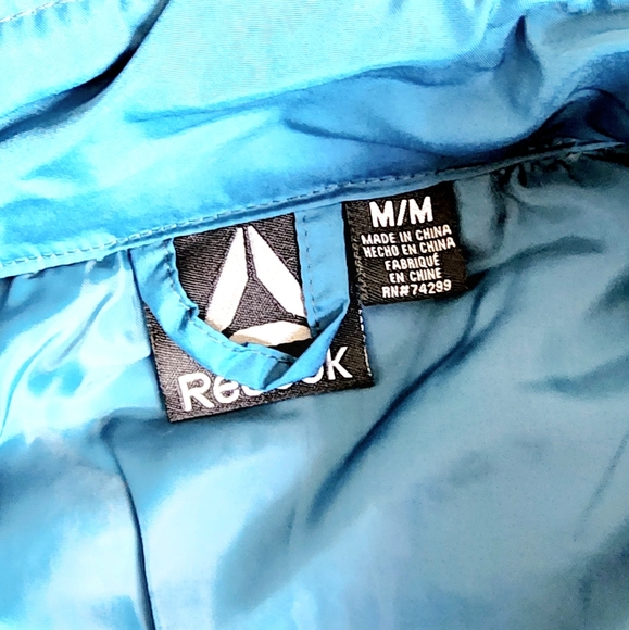 🆕️🏷 Reebok Quilted Sweater Fleece Jacket - Ovean Blue -M - Picture 4 of 12